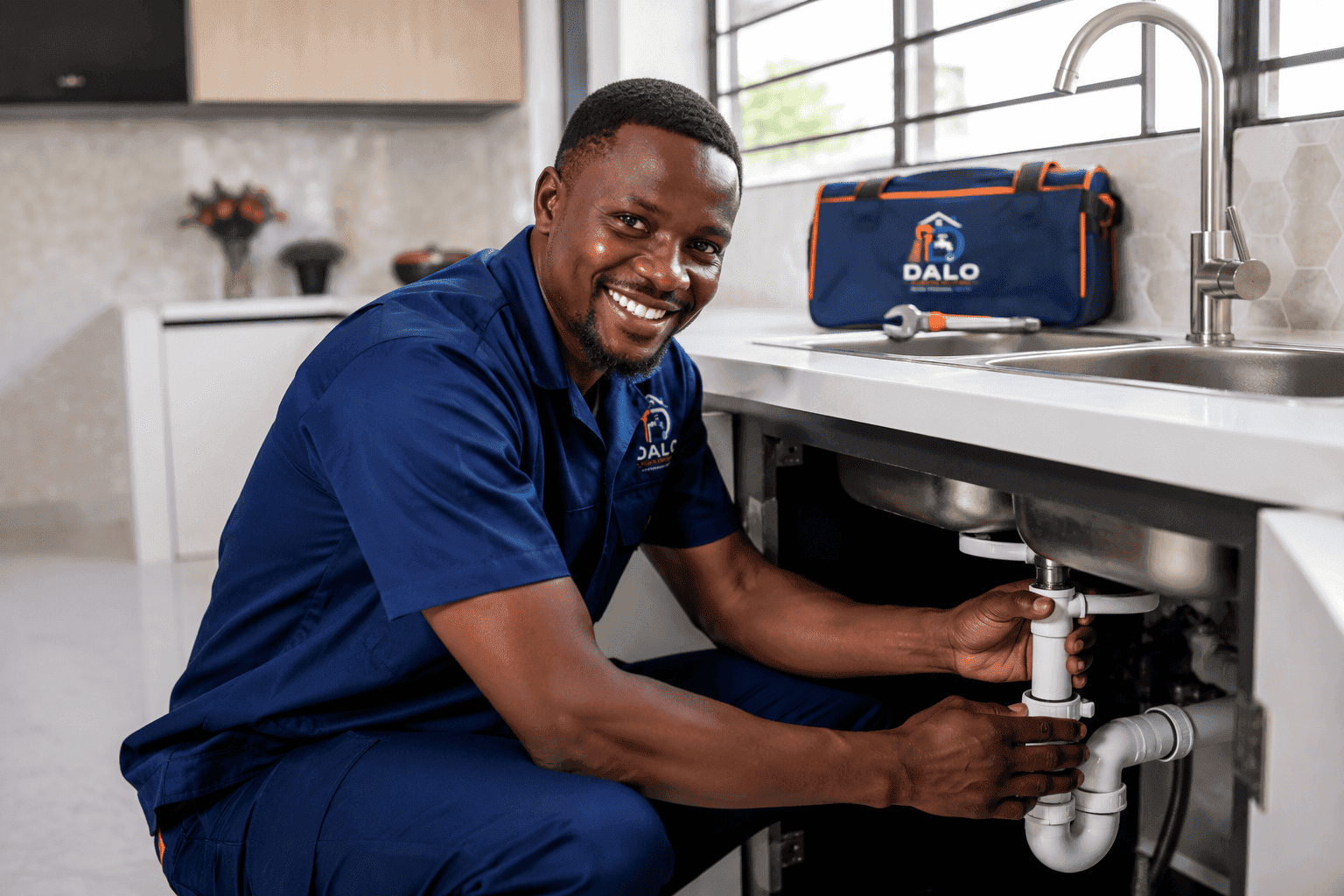 Dalo Plumbing Solutions technician at work